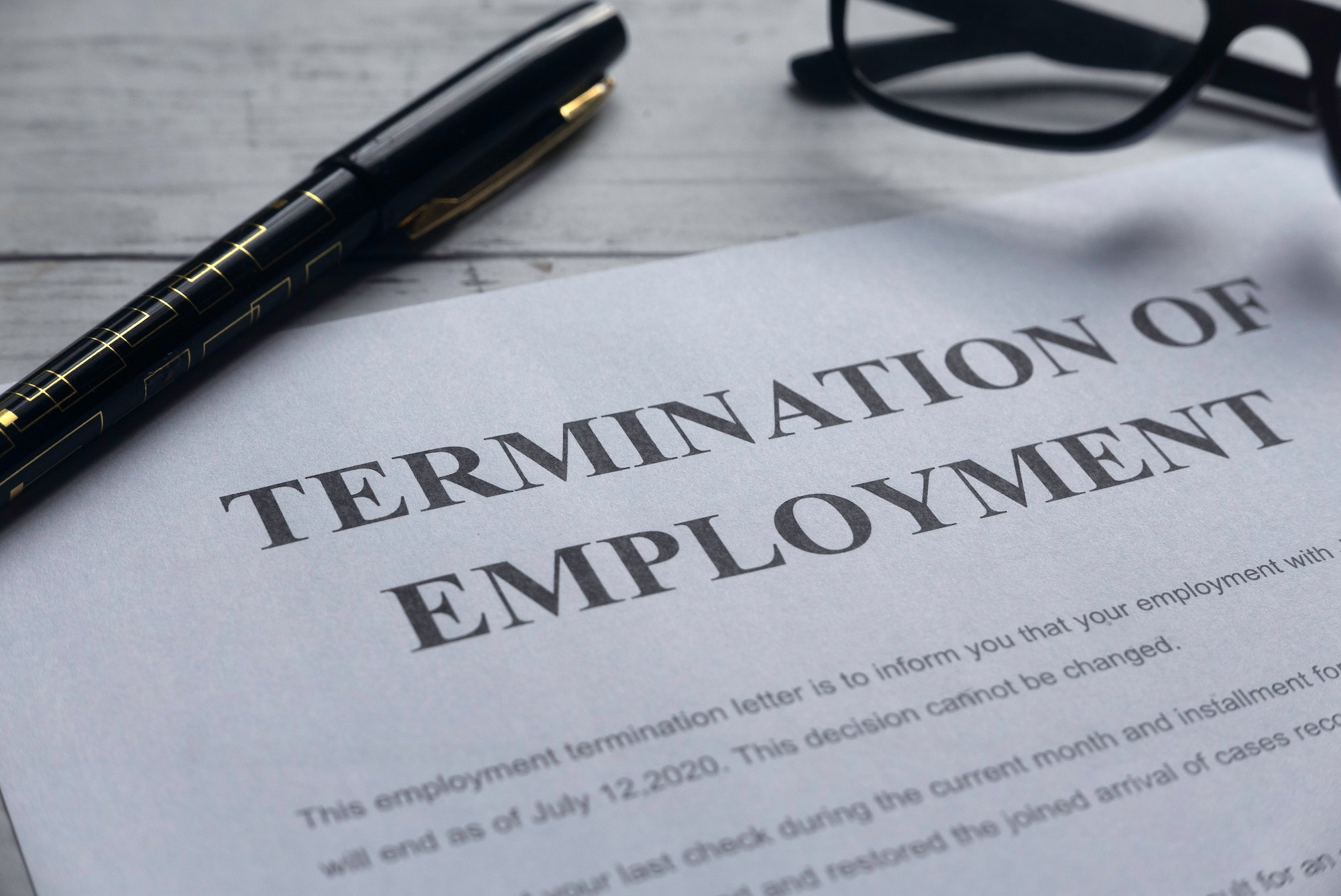 Termination of employment